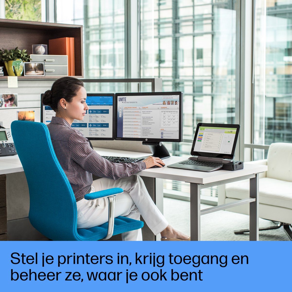 HP LaserJet Pro 4102dw: compact all-in-one voor kleine teams thumbnail 3