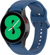 Strap-it Smartwatch bandje - siliconen bandje met gesp - geschikt voor Samsung Galaxy Watch 4 / 4 Classic / Watch 5 / 5 Pro / Watch 6 / 6 Classic (blauw)
