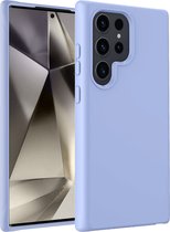 Hoesje Geschikt voor Samsung S24 Ultra Hoesje Siliconen Case - Hoes Geschikt voor Samsung Galaxy S24 Ultra Hoes Siliconen - Lichtblauw.