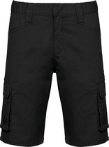 Bermuda/Short Heren 4XL WK. Designed To Work Black 65% Katoen, 33% Polyester, 2% Elasthan