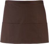 Schort/Tuniek/Werkblouse Unisex One Size Premier Brown 65% Polyester, 35% Katoen