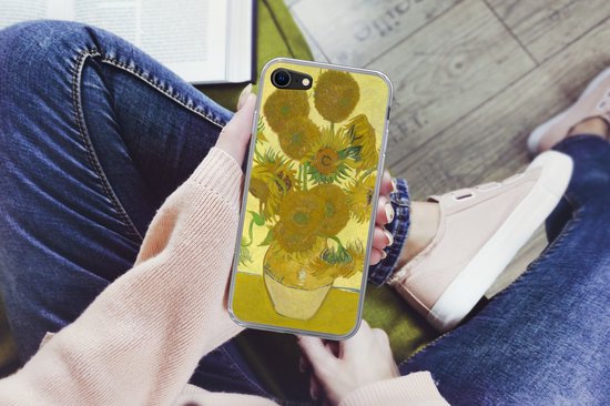 Coque iPhone 8 - Tournesols - Vincent van Gogh - Coque de téléphone en Siliconen