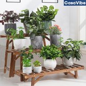 CasaVibe Plantentafel Plantenrek – Plantenstandaard / Plantenhouder - Plantentrap - Geschikt voor binnen en buiten