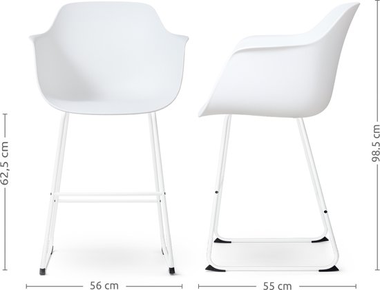 Nolon Nino blanc 65 cm - Siège Witte avec accoudoirs