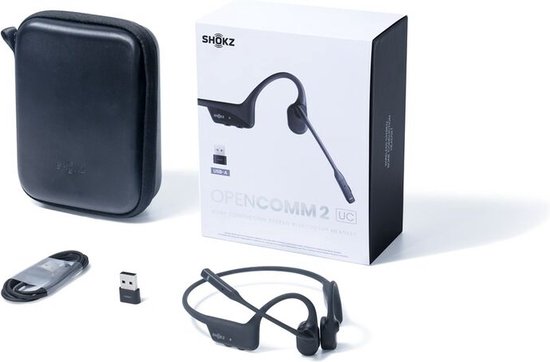 Shokz OpenComm2 UC Wireless Headset met USB-A dongle - Aftershokz