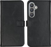 Selencia Étui pour Samsung Galaxy S24 Plus avec porte-cartes - Bookcase en cuir véritable Selencia - Zwart