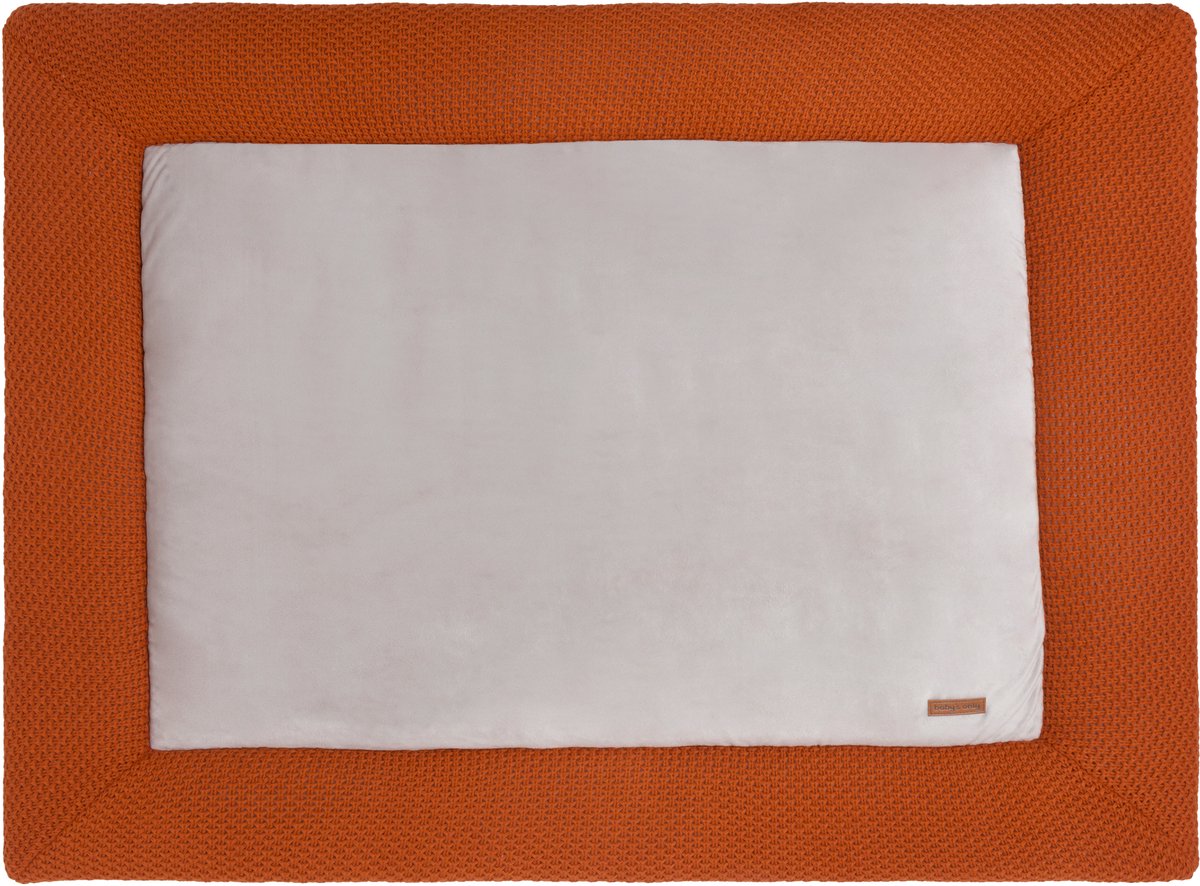Baby's Only Gebreid boxkleed Flavor - Parklegger - Speelkleed - Roest - 80x100 cm - Extra dik - Boxmatras - Tweezijdig te gebruiken
