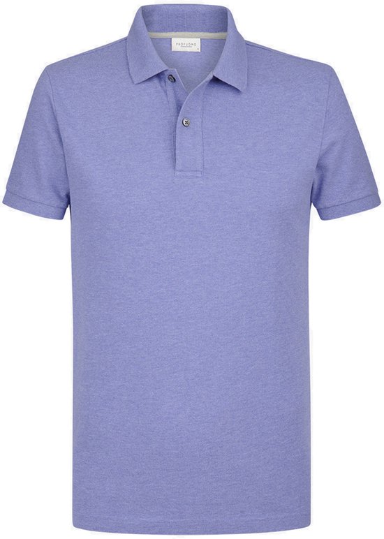 Profuomo slim fit heren polo - paars - Maat: