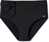 Schiesser - Bikinislip met hoge taille gevoerd bindceintuur zwart – California Dream - Maat S