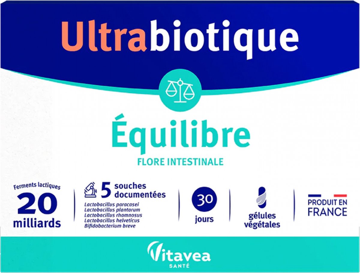 Goedkoopste Vitavea Ultrabiotic Balance 30 Plantaardige Capsules