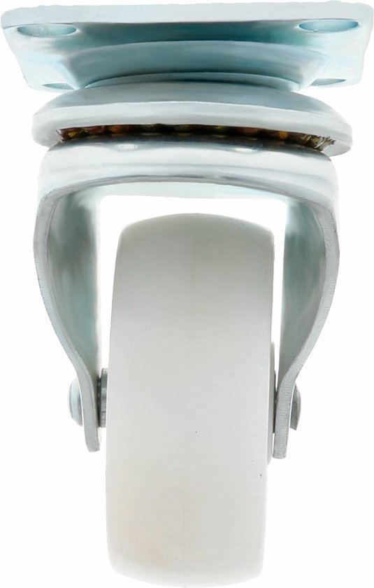 AMIG roulette pivotante/roue de transport - 4x - D40mm - polyamide - capacité de charge 30kg - blanc