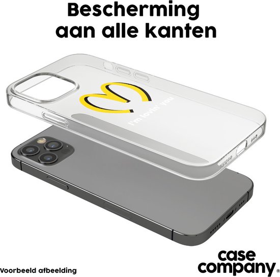 Case Company® - Coque avec cordon pour Samsung Galaxy S24 Ultra - I'm lovin' you - Coque de téléphone avec cordon Zwart - Protection sur tous les côtés et sur le bord de l'écran