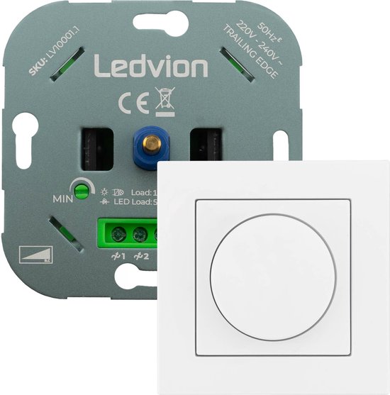 Ledvion Led Dimmer, 3, 200 Watt, Universele LED Dimmer, Led Dimmer