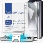 Whitestone Dome Glass Geschikt voor Samsung Galaxy S24 Plus - Tempered Glass Screen Protector - met UV Uithardingslamp en Installatie Jig - Gemakkelijke Installatie - Duo Pack