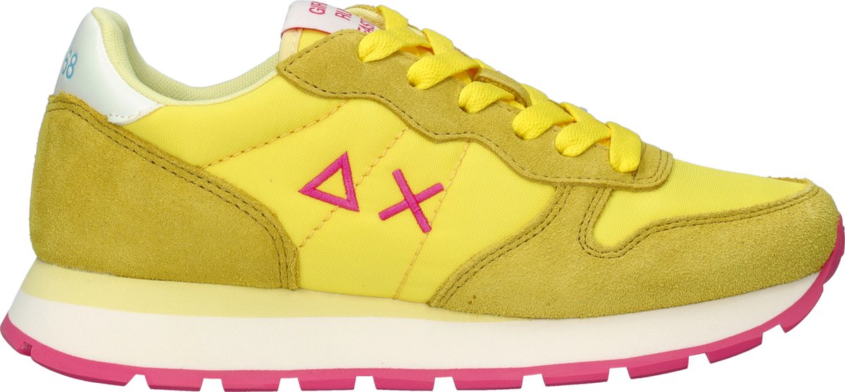 Sun68 Ally Solid Nylon Lage sneakers - Dames - Geel - Maat 36