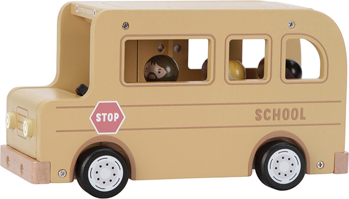 Little Dutch - Schoolbus met poppetjes FSC — afbeelding 3
