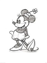Pyramid Poster - Minnie Mouse Sketched Single - 80 X 60 Cm - Multicolor