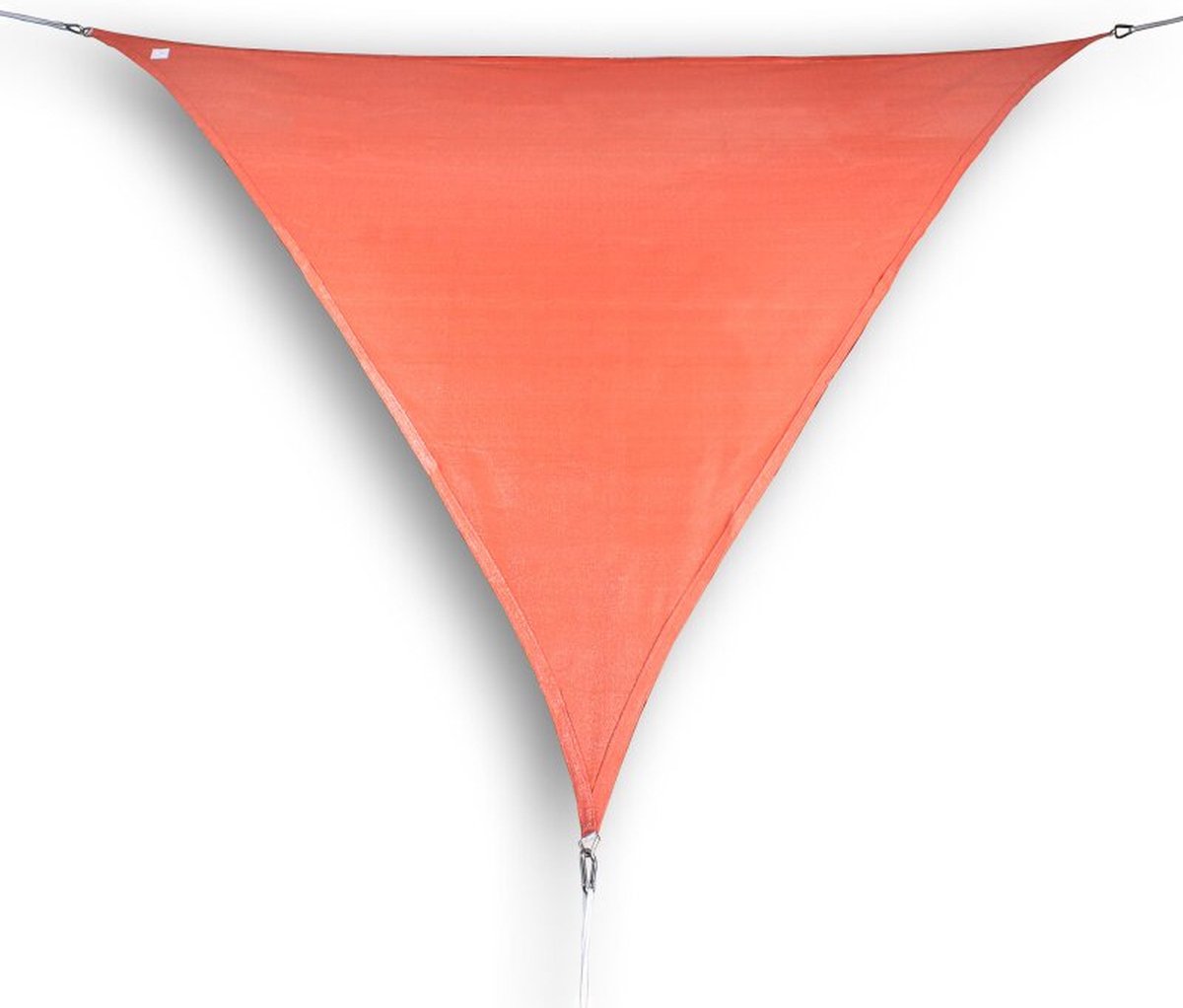 Schaduwdoek - Waterdoorlatend - HDPE - Driehoek - Gelijke zijden - 400x400x400cm - Zonnedoek - Terra - EK