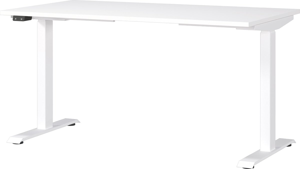 Elektrisch zit-sta Bureau Galileo Wit - 140x80cm - Hoogte 120 cm - In hoogte verstelbaar