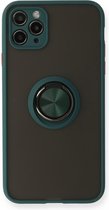 Coque de téléphone avec anneau magnétique standard - Coque en silicone Adapté pour : Apple iPhone 11 Pro Max - Vert