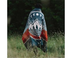 Voited Fleece Outdoor Camping Fleece Deken camp vibes twee