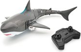 MikaMax RC Shark - RC Haai - Haai voor in het zwembad - Op afstand bestuurbaar - 36,6 x 17 x 9 cm - Water Gadgets - Perfect voor Waterliefhebber - Bestuurbare Haai