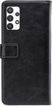 My Style Flex Wallet Telefoonhoesje geschikt voor Samsung Galaxy A32 5G Hoesje Bookcase Portemonnee - Zwart