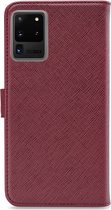 My Style Flex Wallet Telefoonhoesje geschikt voor Samsung Galaxy S20 Ultra Hoesje Bookcase Portemonnee - Bordeaux