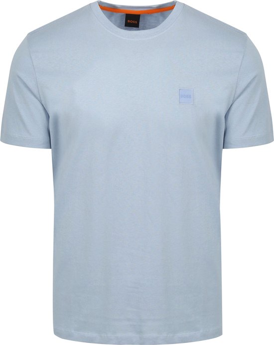 BOSS - T-shirt Tales Lichtblauw - Heren - Maat 3XL - Regular-fit