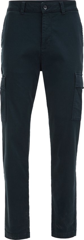 WE Fashion Heren tapered fit cargobroek met comfortstretch