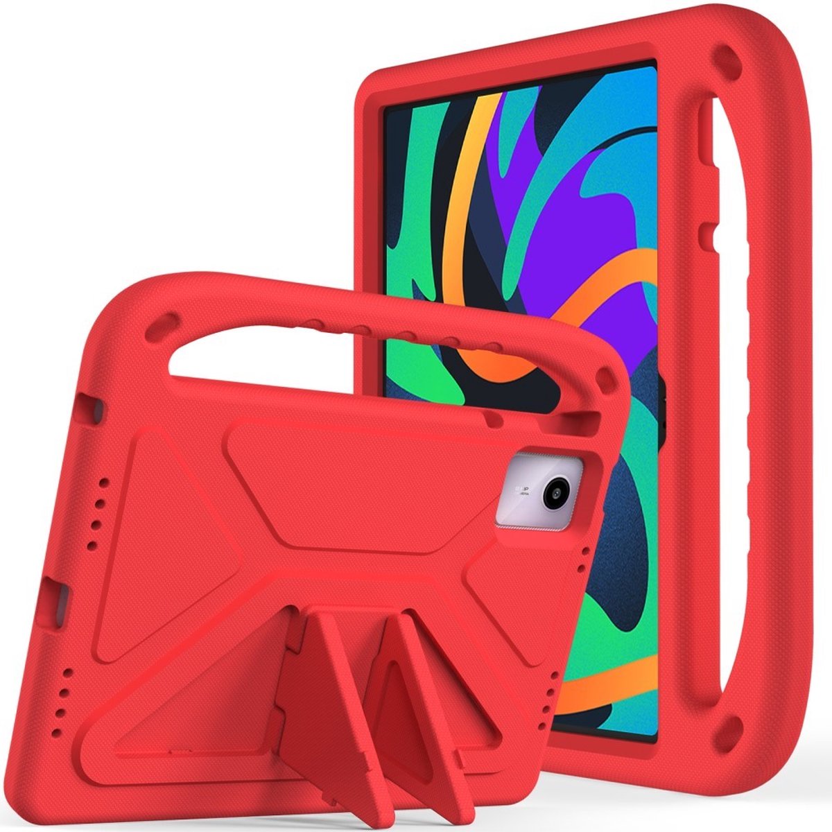 Tablethoes geschikt voor Lenovo Tab M11 Hoesje - ShockProof Kids Case - Rood