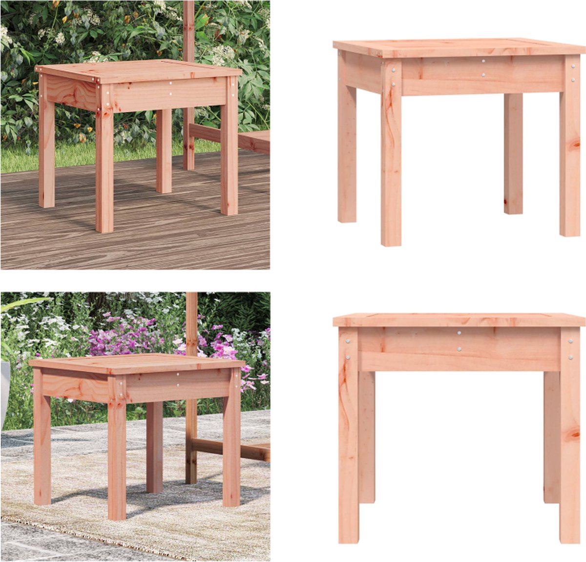 vidaXL Tuinbank 50x44x45 cm massief douglashout - Tuinbank - Tuinbanken - Parkbank - Tuinzetel