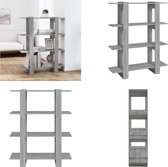 vidaXL Boekenkast/kamerscherm 80x30x72 cm betongrijs, kast, kamerscherm, scheidingswand, opbergkast, kamerverdeler, opbergmeubel, kasten, opbergkasten vidaXL Boekenkast/kamerscherm 80x30x72 cm betongrijs, kast, kamerscherm, scheidingswand, opbergkast, kamerverdeler, opbergmeubel, kasten, opbergkasten