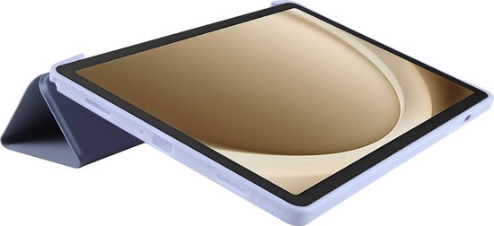 Mobigear Tablethoes geschikt voor Samsung Galaxy Tab A9 Plus (2023) Hoes TPU,Kunstleer | Mobigear Tri-Fold Gel Bookcase - Paars