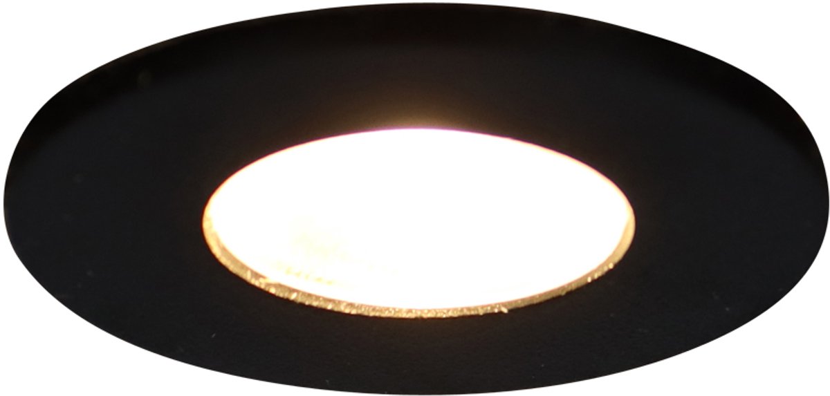 LED Mini inbouwspot | Ø35mm | 1 W | IP20 | Niet dimbaar | Zwart | 3000K warm wit