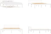 vidaXL Bedframe massief grenenhout wit 120x200 cm - Bedframe - Bedframes - Bed Frame - Bed Frames