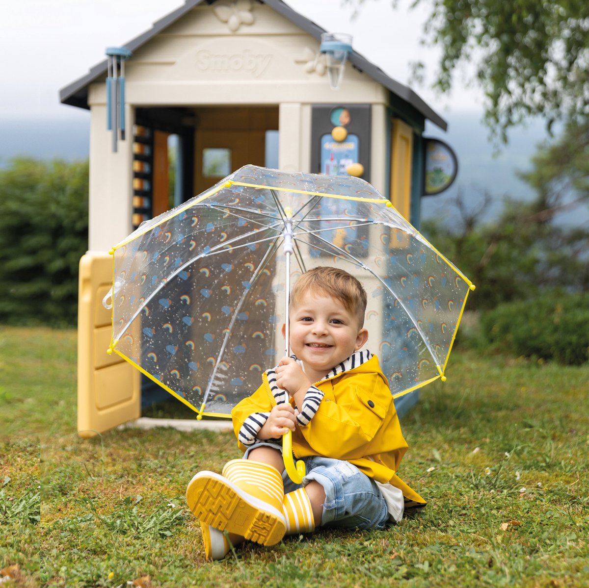 Smoby - 4 Seasons Playhouse - 4 Seizoenen huis - Windmeter - Regenmeter - Speelhuis — afbeelding 4