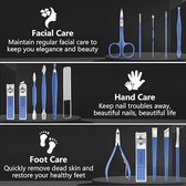 manicure set -Wenkbrauwverzorgingsset, Roestvrijstalen Nagelverzorgingstools 16