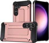 Hoesje Geschikt voor Samsung Galaxy S24 Plus | Shock Proof | Hybride Back Cover | Beschermhoes | Schokbestendig | Extra bescherming | Roze