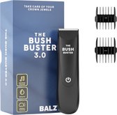 BALZY BushBuster 3.0 - Body Trimmer voor Schaamstreek - Bodygroomer mannen - Waterdicht - Veilig scheren - Oplaadbaar