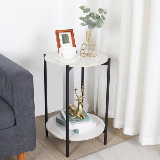 MEUBLE COSY Bijzettafel, salontafel, rond, nachtkastje MEUBLE COSY Bijzettafel, salontafel, rond, nachtkastje