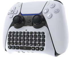 Heuts Goods - Toetsenbord geschikt voor PS5 controller - Qwerty Toetsenbord - Keyboard - Accessoire geschikt voor PS5 - Wit