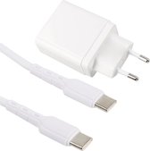 30W Snellader USB C + Versterkte USB C naar USB C Kabel - 30 Watt - Geschikt voor o.a S24,S23,S22,S21,S20,S9,A54,A55,A75,A74