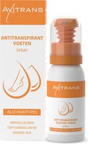 Axitrans Voetspray - Anti Transpirant voetdeodorant tegen zweetvoeten en stinkvoeten, bestrijdt én voorkomt geur, voor alle huidtypes