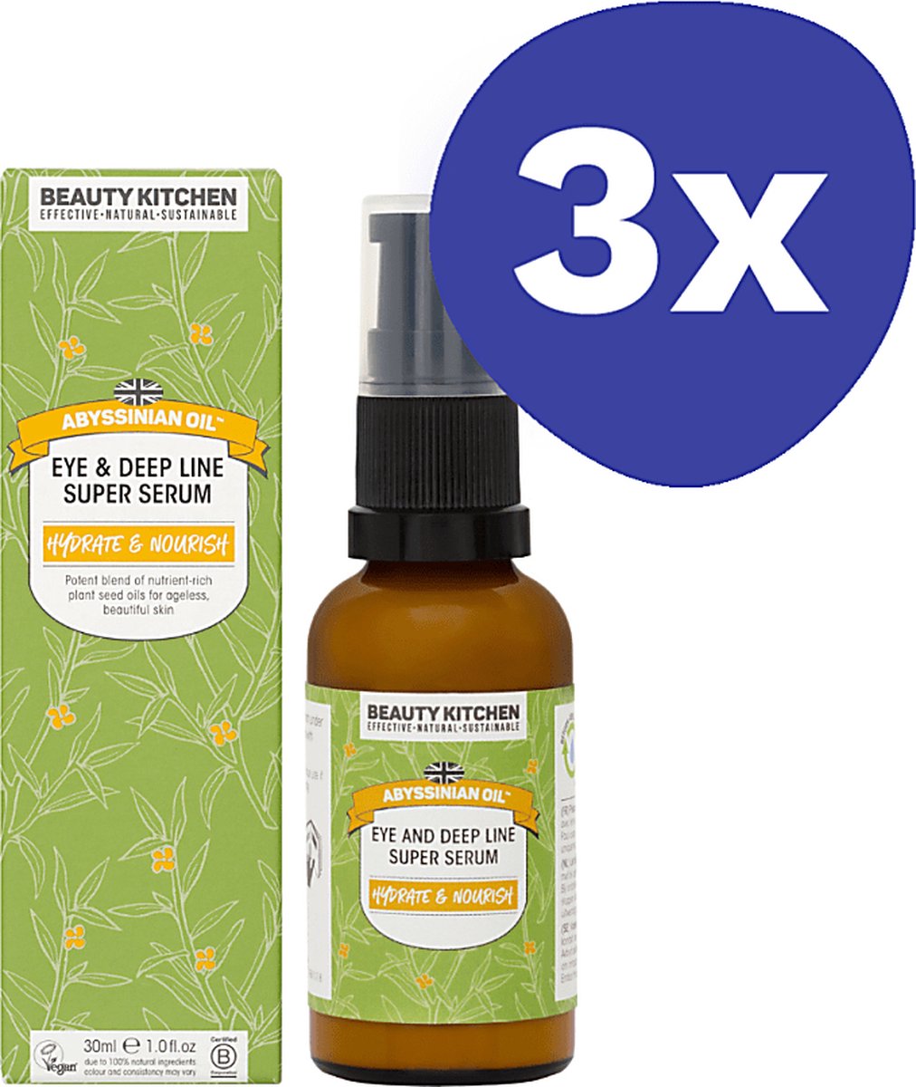 Goedkoopste Beauty Kitchen Oogserum - Abessijnse Olie (3x 30ml