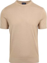 Suitable - Knitted T-shirt Beige - Heren - Maat XL - Modern-fit