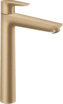 Hansgrohe Talis e 1-gr wastafelmkr 240 zo/afvoer brushed bronze