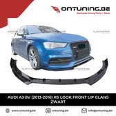 Audi A3 8V (2013-2016) RS Look Front Lip Glans Zwart