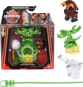 Bakugan - Starter 3-Pack avec figurines et cartes à collectionner Special Attack Nillious x Titanium Dragonoid x Bruiser - Tol