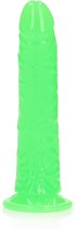 REALROCK - dildo - 7 inch - glow in the dark - met zuignap - groen